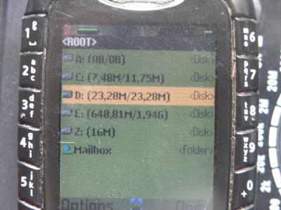 FileMan infoy about disk Z